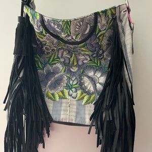 Huipil fringe bag by Sirens and starlite